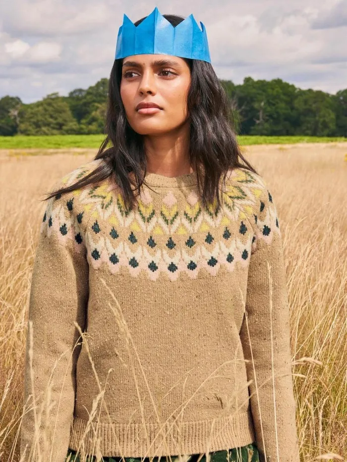 Women KNITWEAR White Stuff FLORA FAIRISLE Natural Multi Women KNITWEAR White Stuff FLORA FAIRISLE Natural Multi
