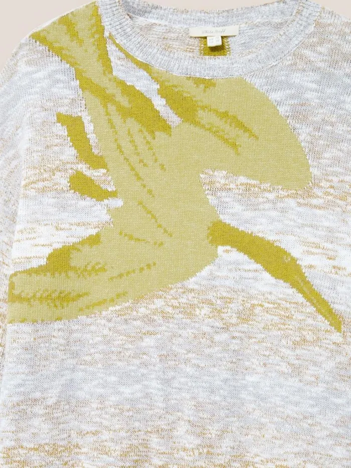 Women KNITWEAR White Stuff Ibis Intarsia Jumper Natural Multi
