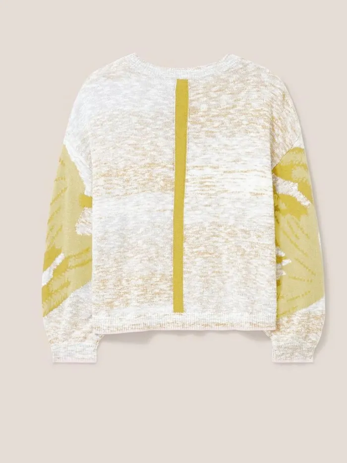 Women KNITWEAR White Stuff Ibis Intarsia Jumper Natural Multi