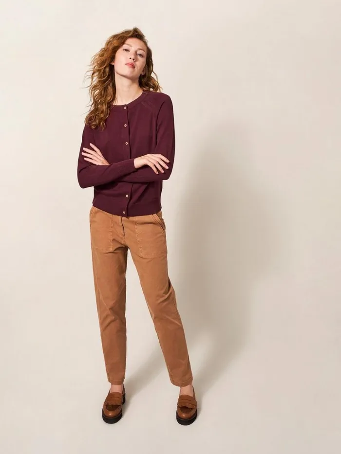 Women KNITWEAR White Stuff Lulu Knit Cardigan Dk Plum