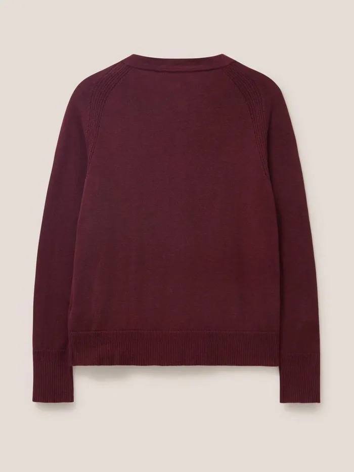 Women KNITWEAR White Stuff Lulu Knit Cardigan Dk Plum