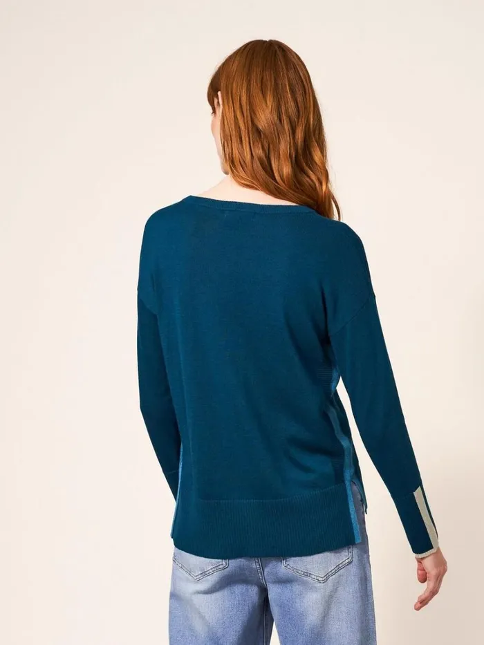 Women KNITWEAR White Stuff Olive Knitted Jumper Dk Teal Women KNITWEAR White Stuff Olive Knitted Jumper Dk Teal