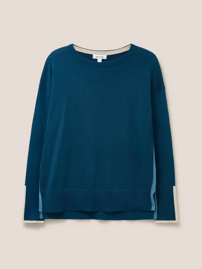 Women KNITWEAR White Stuff Olive Knitted Jumper Dk Teal Women KNITWEAR White Stuff Olive Knitted Jumper Dk Teal