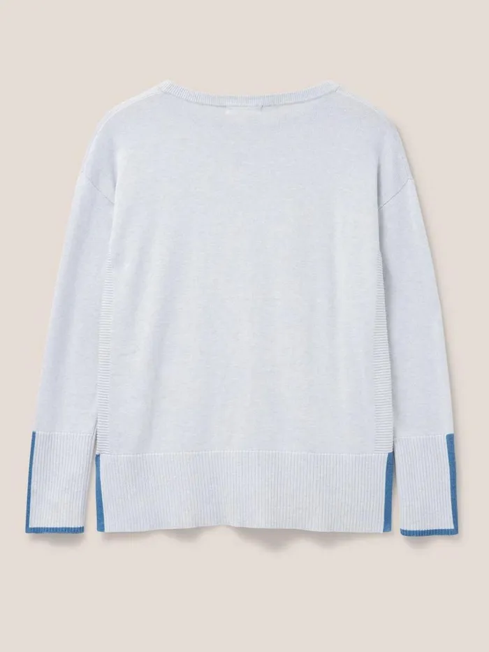 Women KNITWEAR White Stuff Olive Knitted Jumper Light Grey Women KNITWEAR White Stuff Olive Knitted Jumper Light Grey