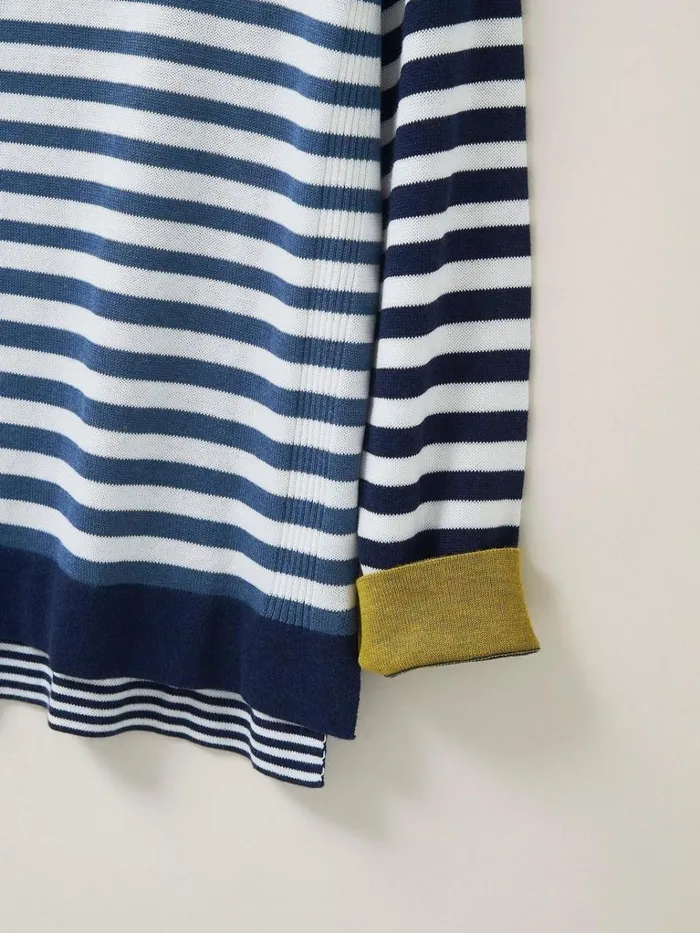 Women KNITWEAR White Stuff Olivia Colour Block Stripe Jumper White Multi