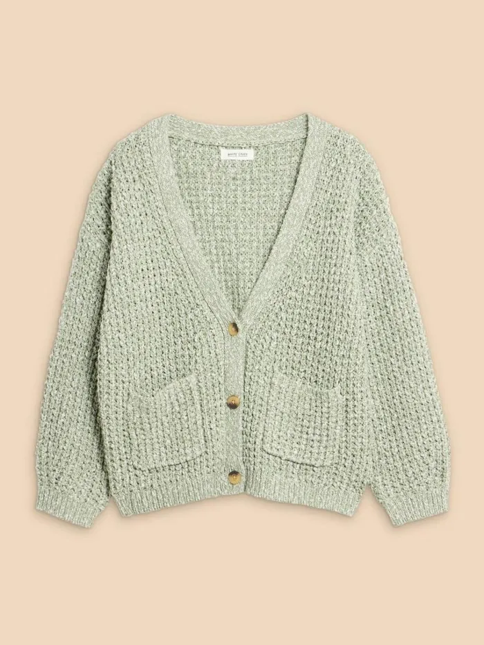 Women KNITWEAR White Stuff SESSI CARDI Dusty Green Women KNITWEAR White Stuff SESSI CARDI Dusty Green