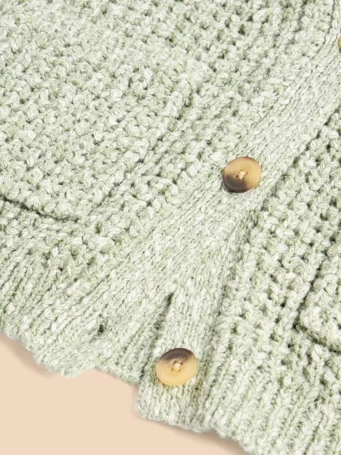 Women KNITWEAR White Stuff SESSI CARDI Dusty Green Women KNITWEAR White Stuff SESSI CARDI Dusty Green