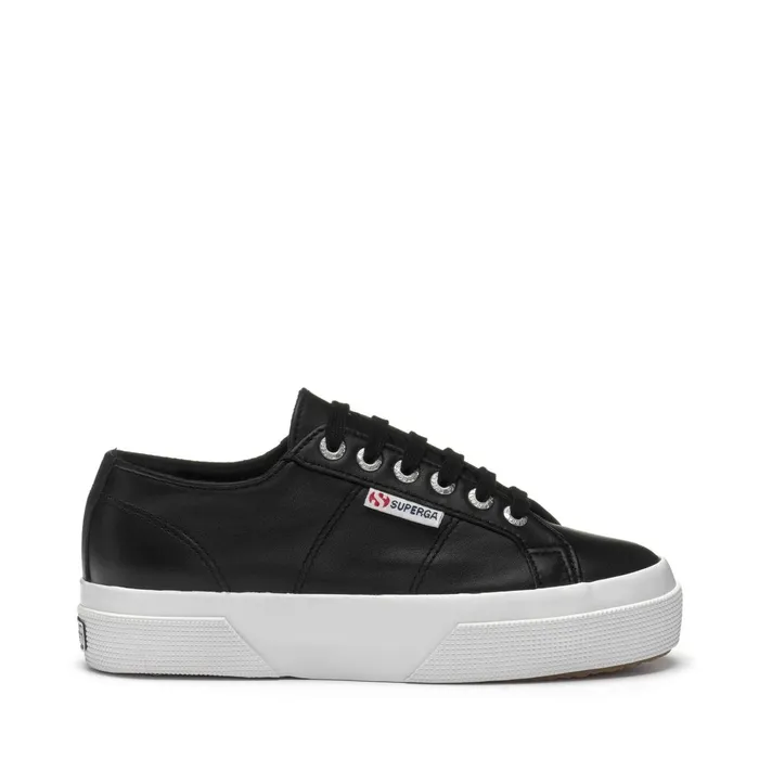 Women Lady Shoes Woman 2740 PLATFORM NAPPA Wedge BLACKWHITE Superga Platform