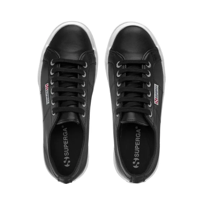 Women Lady Shoes Woman 2740 PLATFORM NAPPA Wedge BLACKWHITE Superga Platform