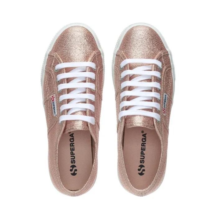 Women Lady Shoes Woman 2790 PLATFORM LAME Wedge ROSE PLATINUM Superga Platform