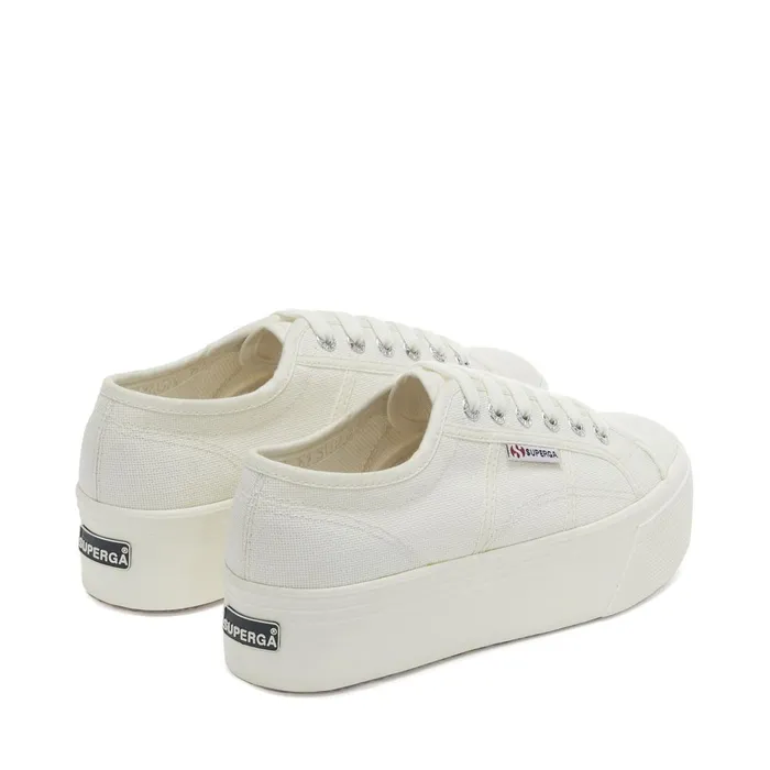 Women Lady Shoes Woman 2790 PLATFORM Wedge FULL WHITE AVORIO Superga Platform