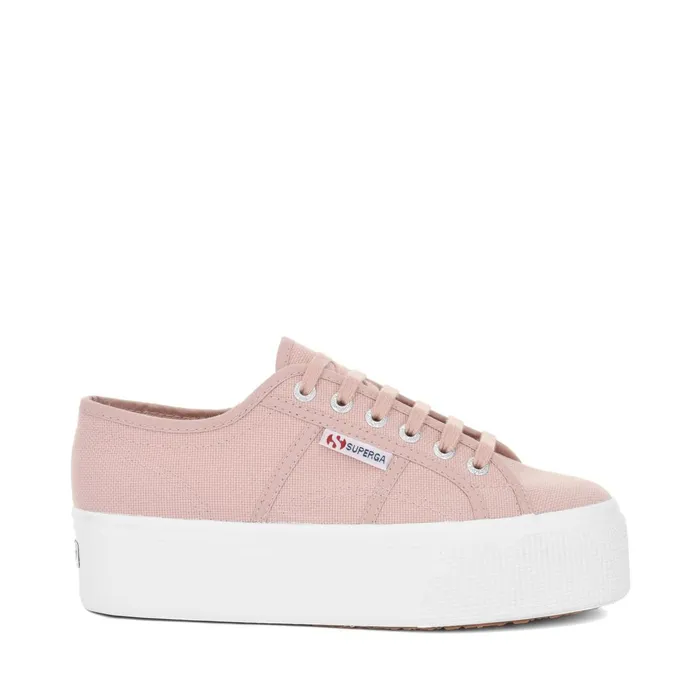 Women Lady Shoes Woman 2790 PLATFORM Wedge PINK SMOKE Superga Platform