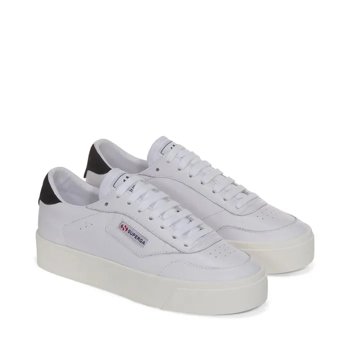 Women Lady Shoes Woman 3854 COURT PLATFORM Wedge WHITEBRISTOL BLACKFAVORIO Superga Platform