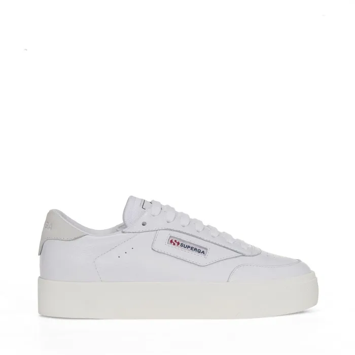 Women Lady Shoes Woman 3854 COURT PLATFORM Wedge WHITEFAVORIO Superga Platform