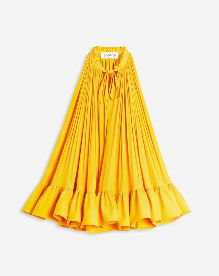 Women Lanvin Dresses Short Dress With Ruffles Sunflower