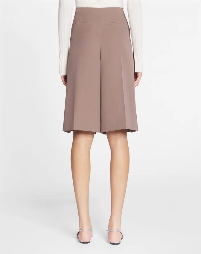 Women Lanvin Skirts and Shorts Pleated Culotte Marron Glace Women Lanvin Skirts and Shorts Pleated Culotte Marron Glace