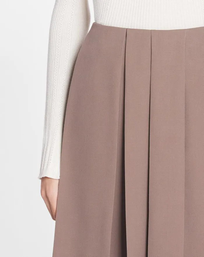 Women Lanvin Skirts and Shorts Pleated Culotte Marron Glace Women Lanvin Skirts and Shorts Pleated Culotte Marron Glace