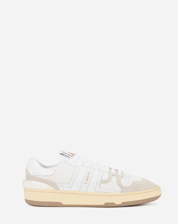 Women Lanvin Sneakers Clay Low Top Sneakers White