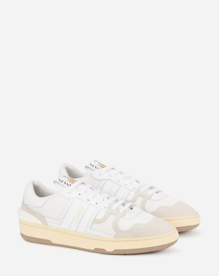Women Lanvin Sneakers Clay Low Top Sneakers White