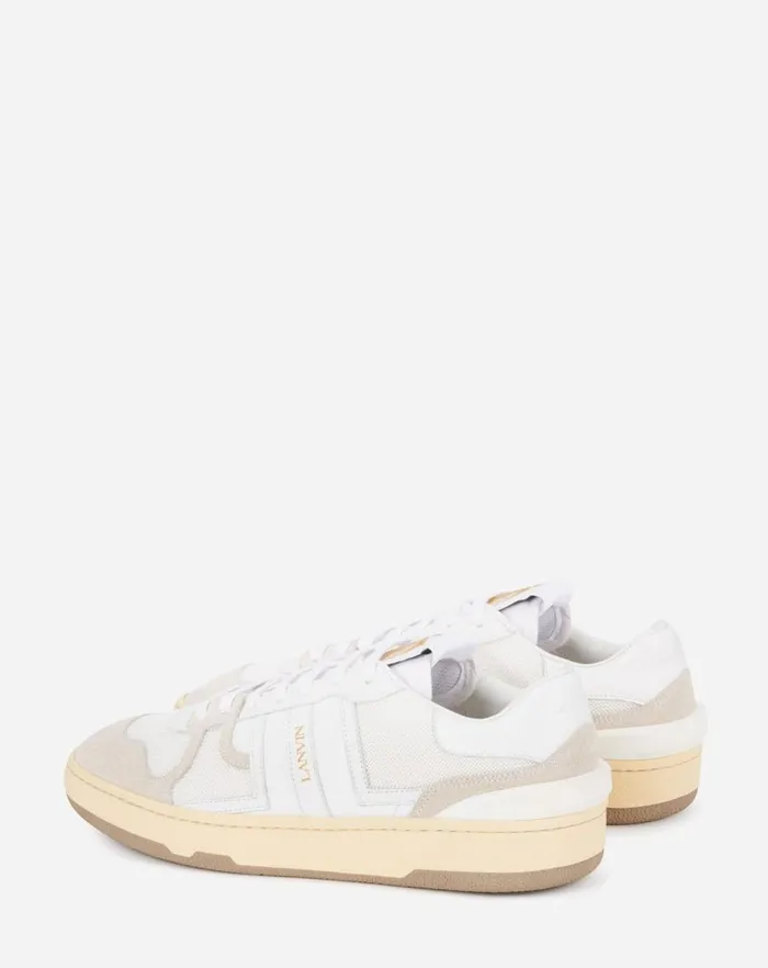 Women Lanvin Sneakers Clay Low Top Sneakers White