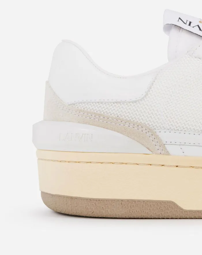 Women Lanvin Sneakers Clay Low Top Sneakers White
