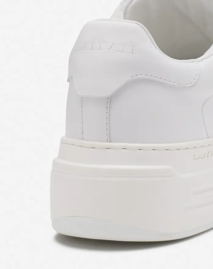 Women Lanvin Sneakers Ddb0 Leather Platform Sneakers Whitewhite Women Lanvin Sneakers Ddb0 Leather Platform Sneakers Whitewhite
