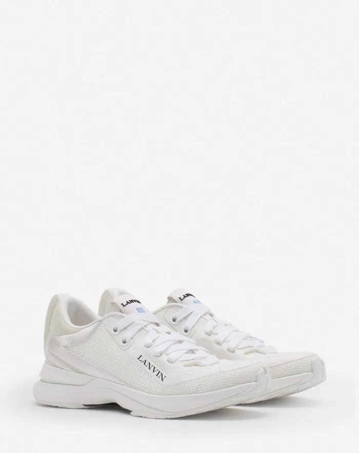 Women Lanvin Sneakers Li Mesh Sneakers Whitewhite