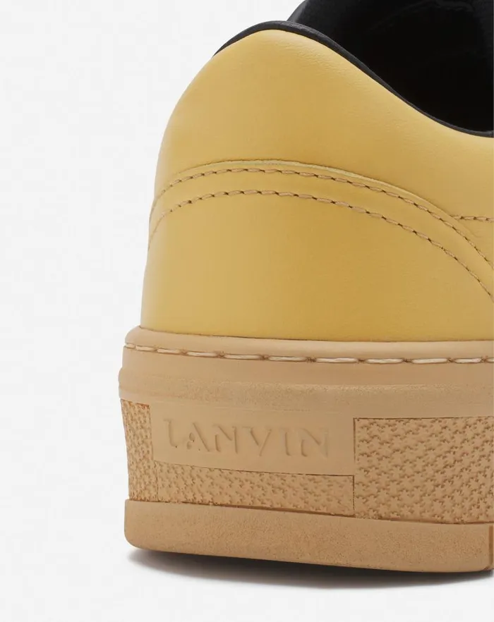 Women Lanvin Sneakers Lanvin X Future Leather Cash Sneakers For Women Bright Yellowred Women Lanvin Sneakers Lanvin X Future Leather Cash Sneakers For Women Bright Yellowred