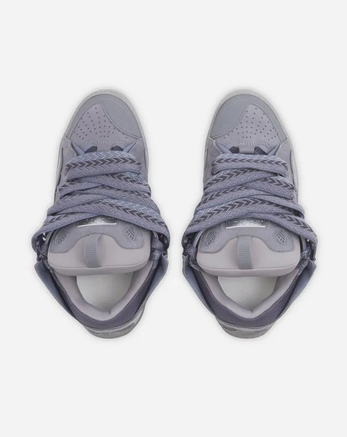 Women Lanvin Sneakers Leather Curb Sneakers Light Grey
