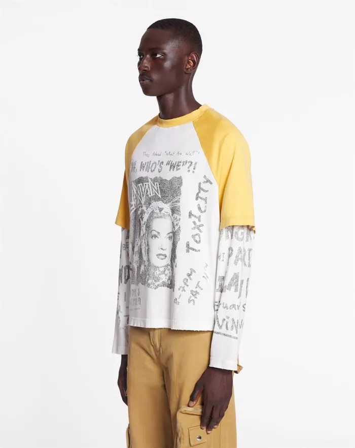 Women Lanvin TShirts and Sweatshirts Lanvin X Future Longsleeved Print Tshirt Corn