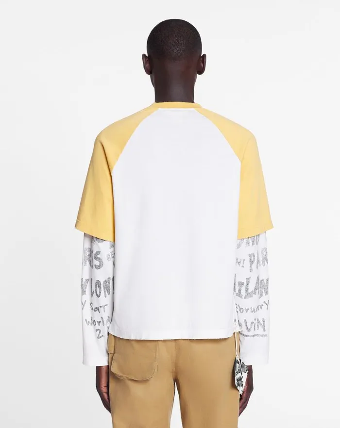 Women Lanvin TShirts and Sweatshirts Lanvin X Future Longsleeved Print Tshirt Corn