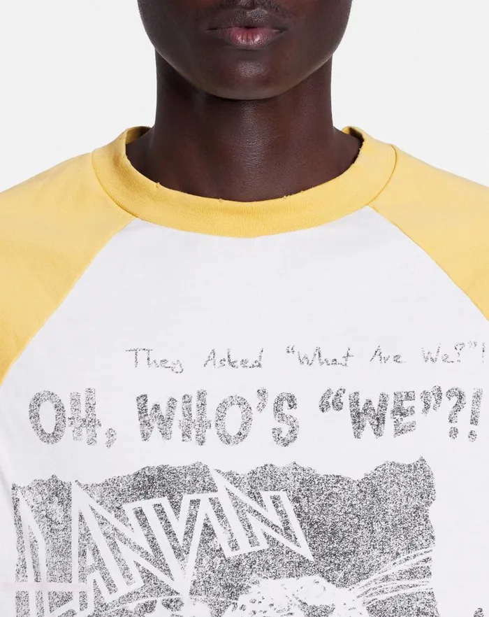 Women Lanvin TShirts and Sweatshirts Lanvin X Future Longsleeved Print Tshirt Corn