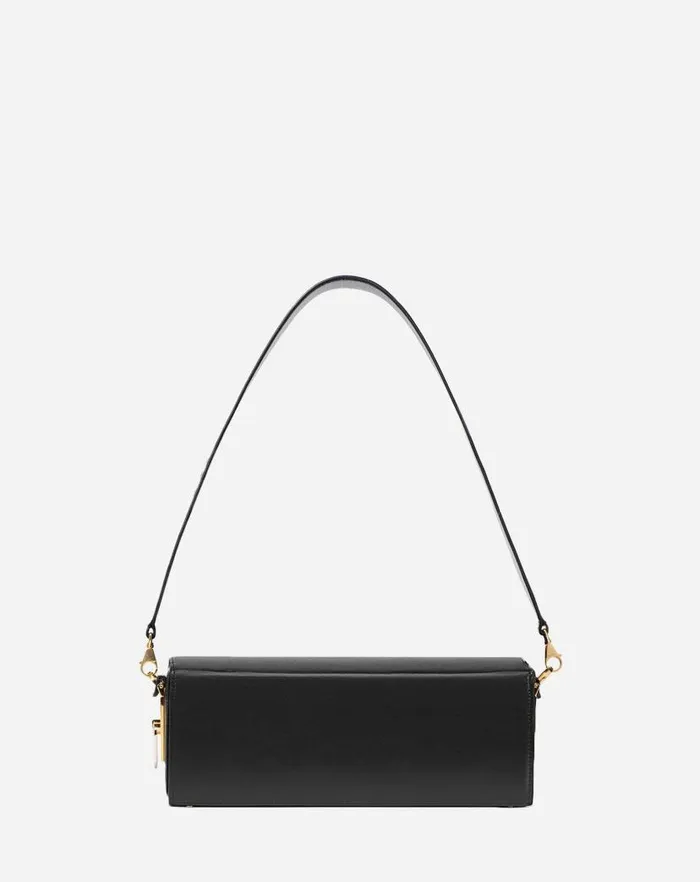 Women Lanvin Tote Bags and Top Handle Bags Medium Pencil Leather Bag Black