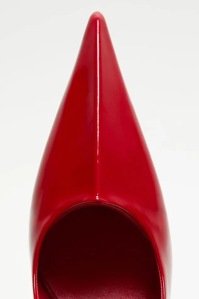 Women Leather Heel Pump Red Acne Studios Shoes