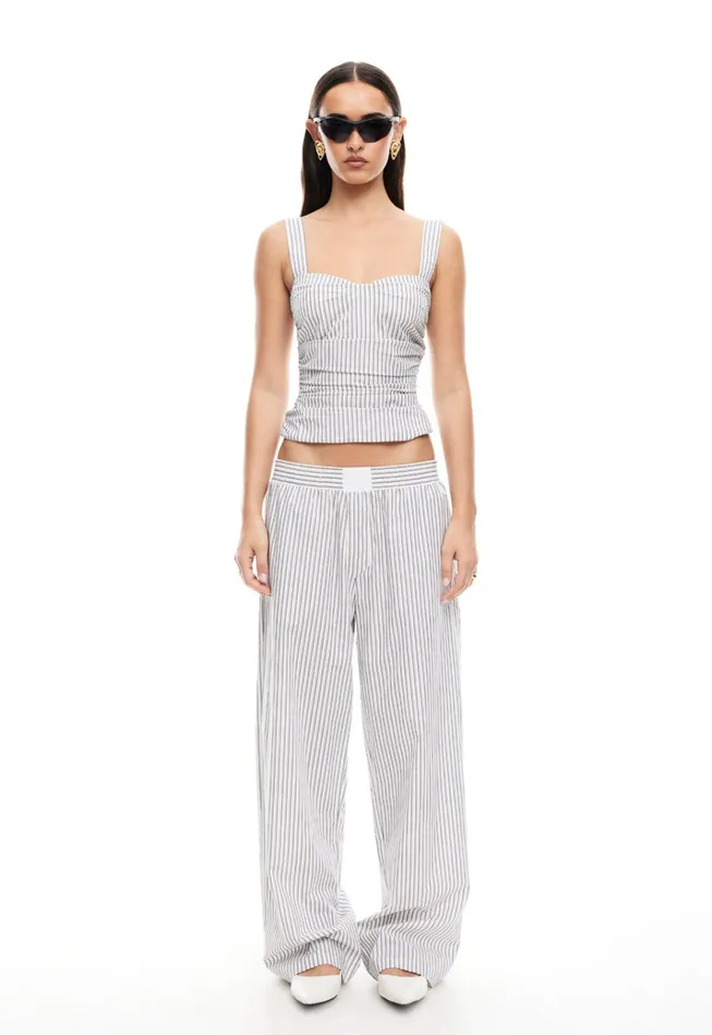 Women Lioness Fashion Bottoms COBAIN PANT Ivory Multi Stripe Women Lioness Fashion Bottoms COBAIN PANT Ivory Multi Stripe