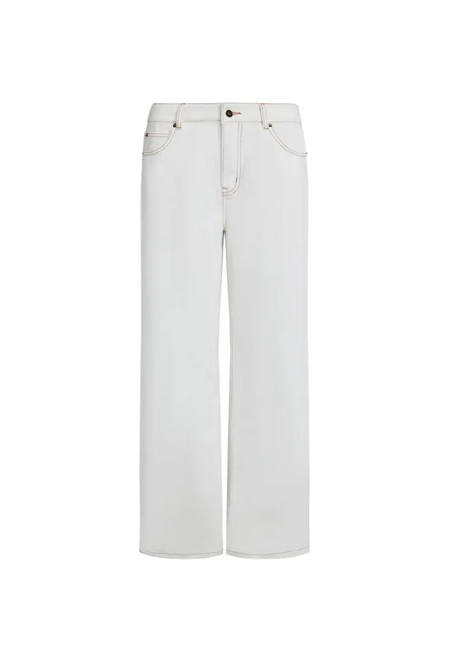 Women Lioness Fashion Bottoms TOP MODEL JEAN Porcelain