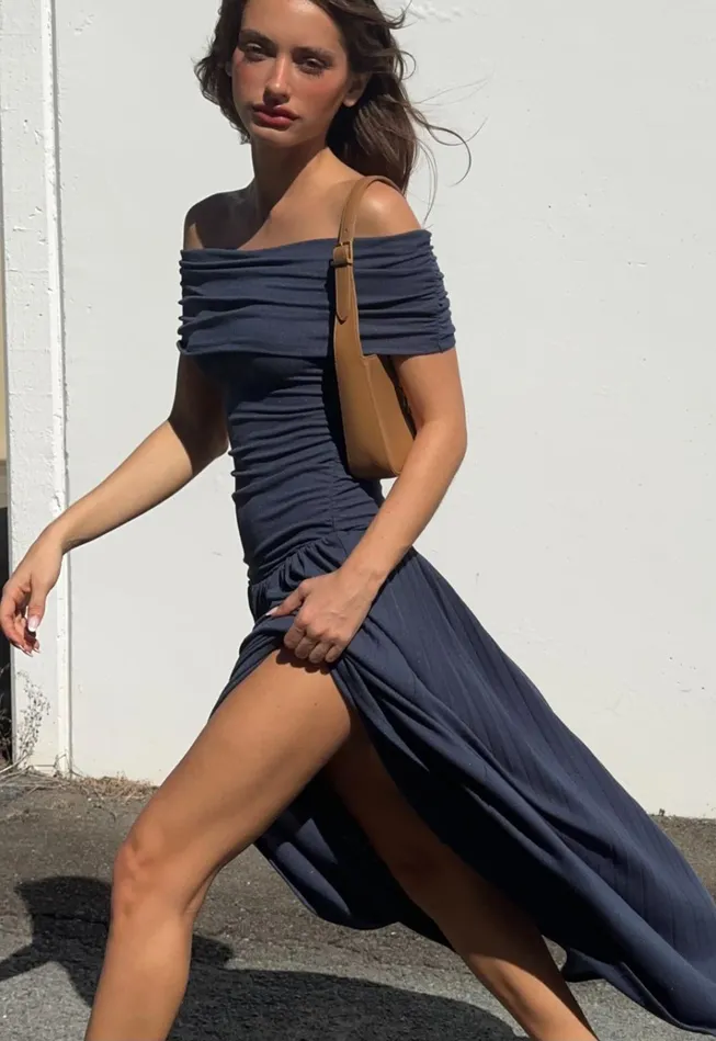 Women Lioness Fashion Dresses FIELD OF DREAMS MAXI Navy Women Lioness Fashion Dresses FIELD OF DREAMS MAXI Navy