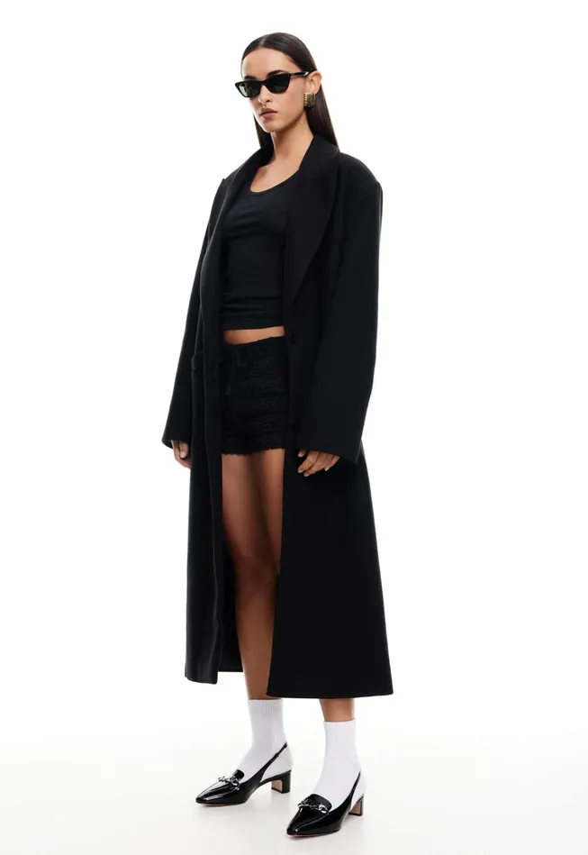 Women Lioness Fashion Outerwear OLSEN COAT Onyx
