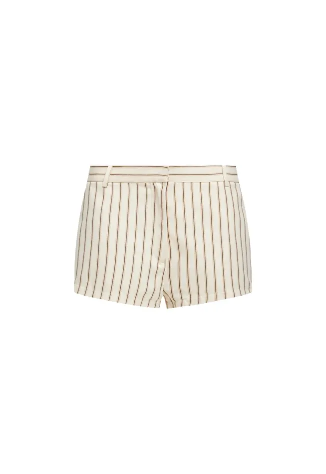 Women Lioness Fashion Shorts LEO SHORT Cream Stripe Women Lioness Fashion Shorts LEO SHORT Cream Stripe