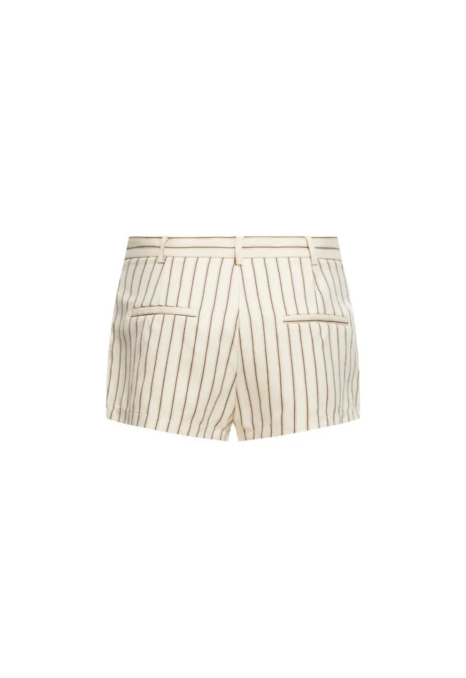 Women Lioness Fashion Shorts LEO SHORT Cream Stripe Women Lioness Fashion Shorts LEO SHORT Cream Stripe