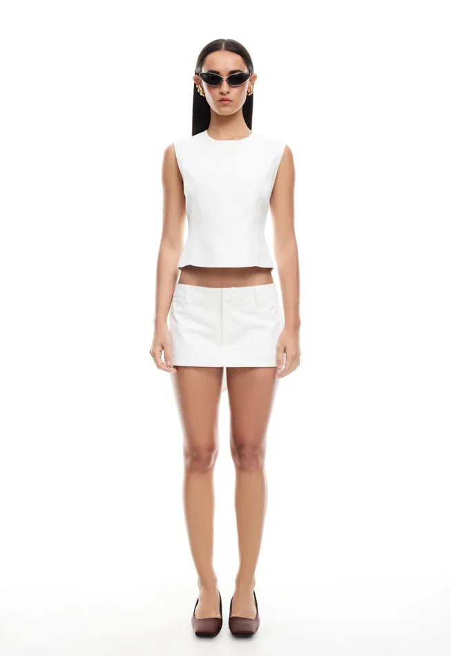 Women Lioness Fashion Shorts RHODE MINI Porcelain