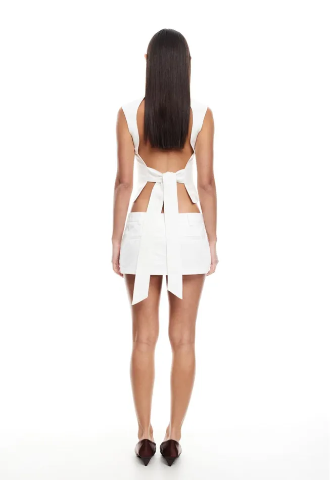 Women Lioness Fashion Shorts RHODE MINI Porcelain