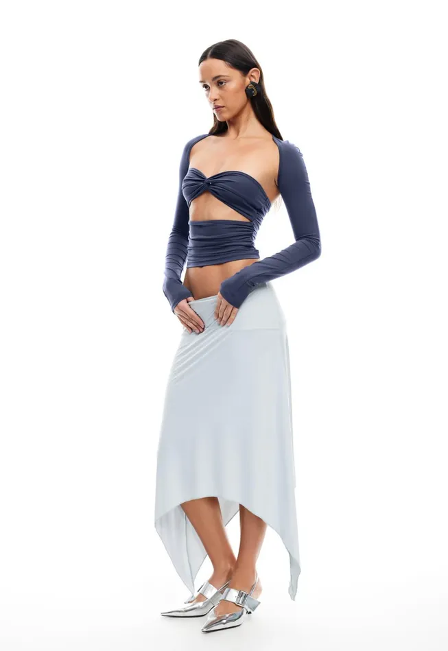 Women Lioness Fashion Skirts CHERIE MIDI SKIRT Smoke Women Lioness Fashion Skirts CHERIE MIDI SKIRT Smoke