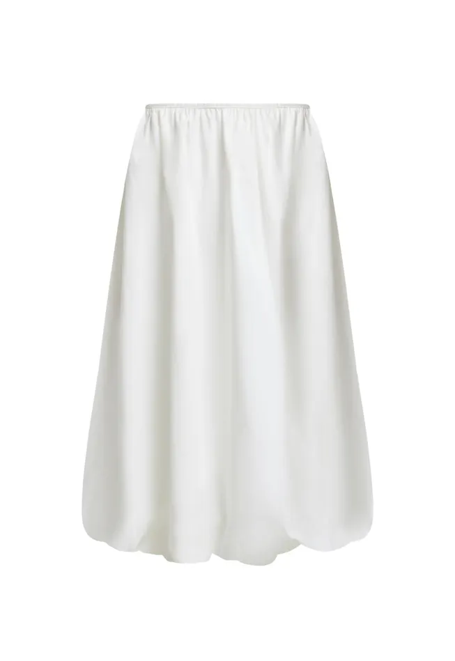 Women Lioness Fashion Skirts INTUITION BUBBLE MIDI SKIRT Ivory