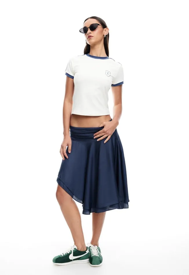 Women Lioness Fashion Skirts LEGACY MIDI SKIRT Navy