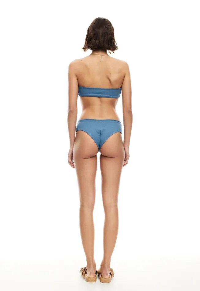 Women Lioness Fashion Tops CLAUDIA BANDEAU Denim Blue