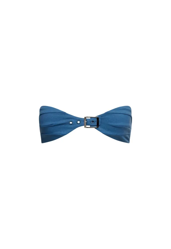 Women Lioness Fashion Tops CLAUDIA BANDEAU Denim Blue