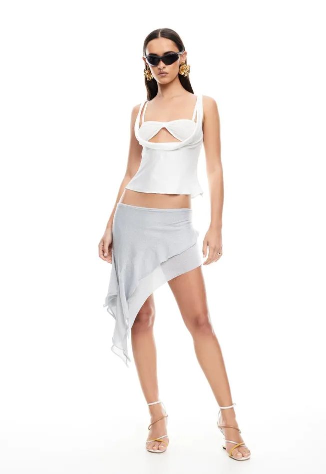 Women Lioness Fashion Tops DELILAH TOP Porcelain