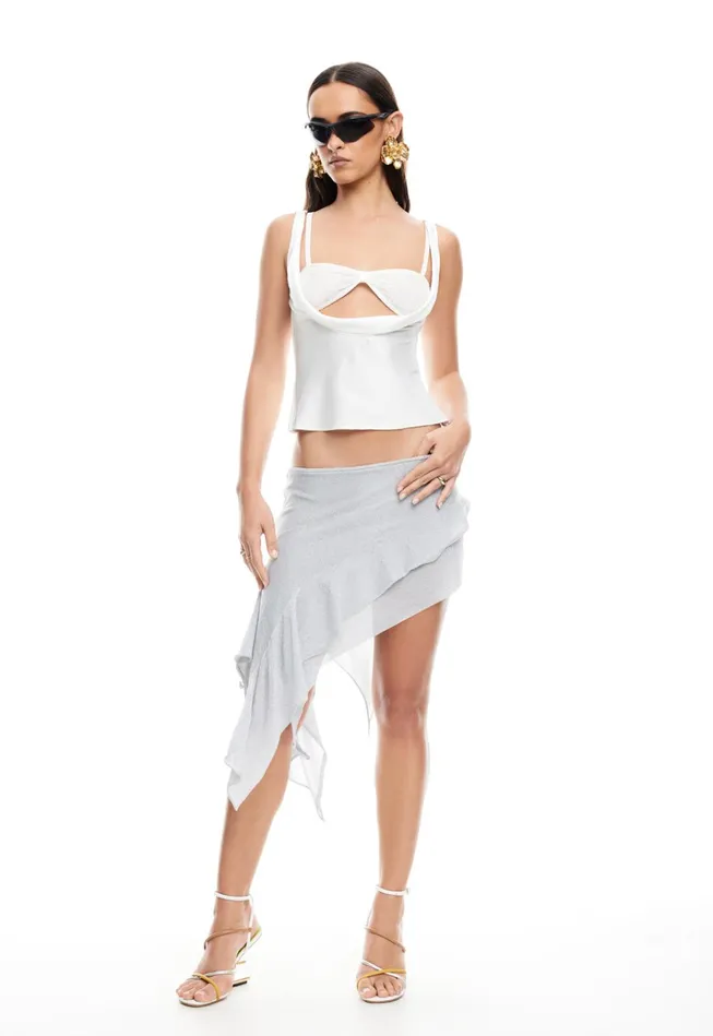 Women Lioness Fashion Tops DELILAH TOP Porcelain