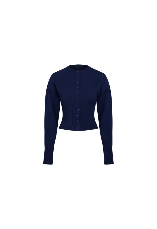 Women Lioness Fashion Tops HEAD IN THE CLOUDS CARDIGAN Navy Women Lioness Fashion Tops HEAD IN THE CLOUDS CARDIGAN Navy